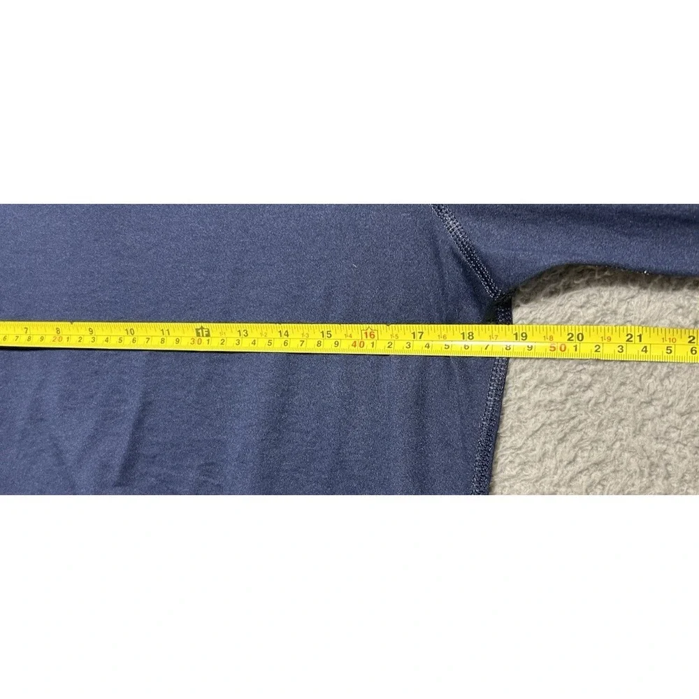 Adidas Mens Creator Tee Long‎ Sleeve Workout Shirt Blue Small Stretch Athleisure